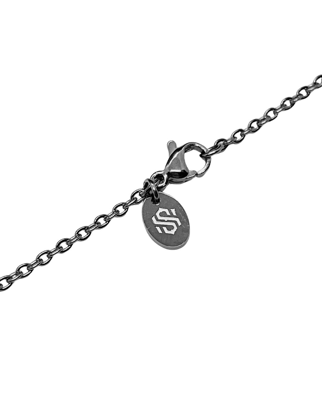 COLGANTE BRÚJULA - ORO BLANCO