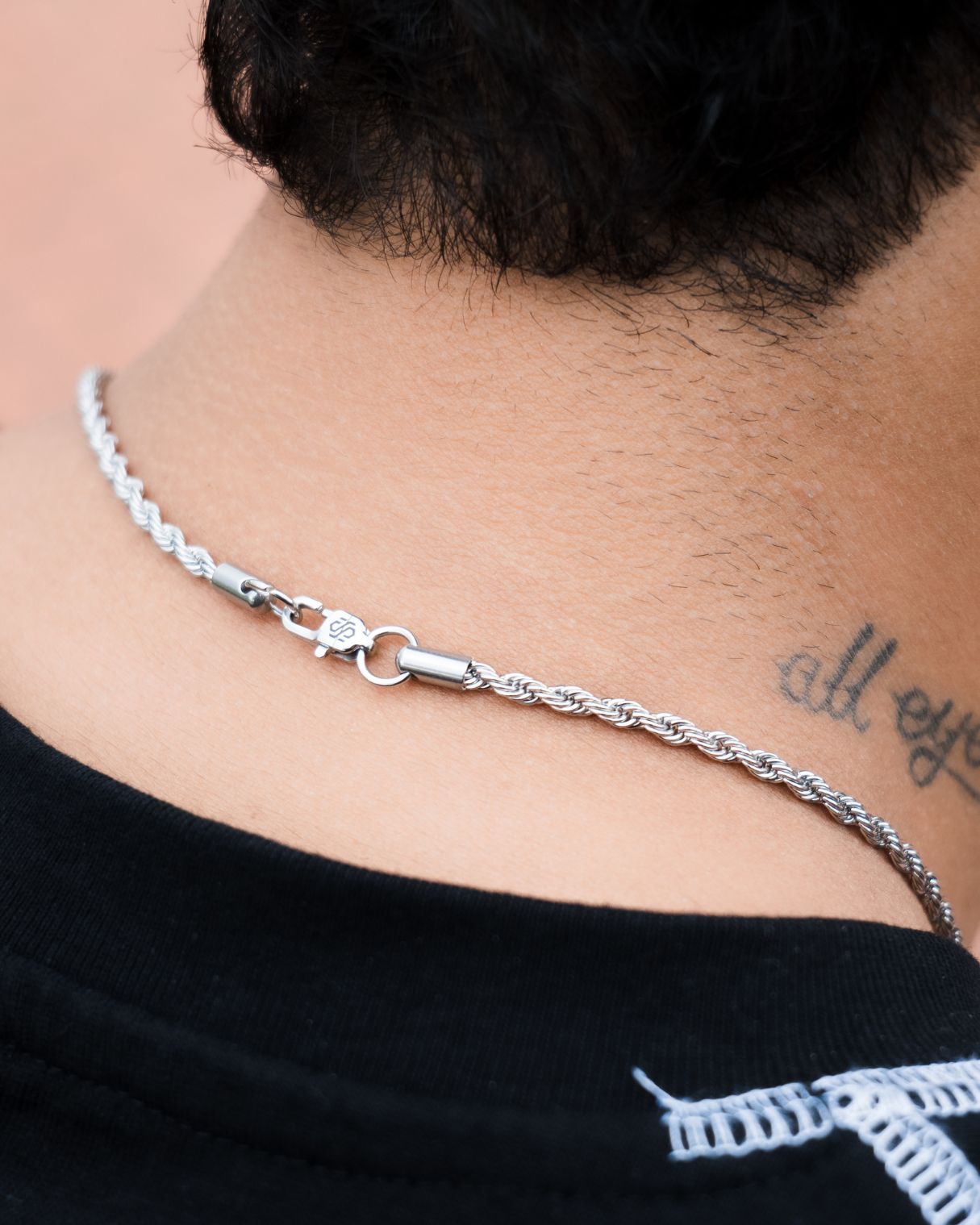 CADENA CUERDA 3MM - ORO BLANCO