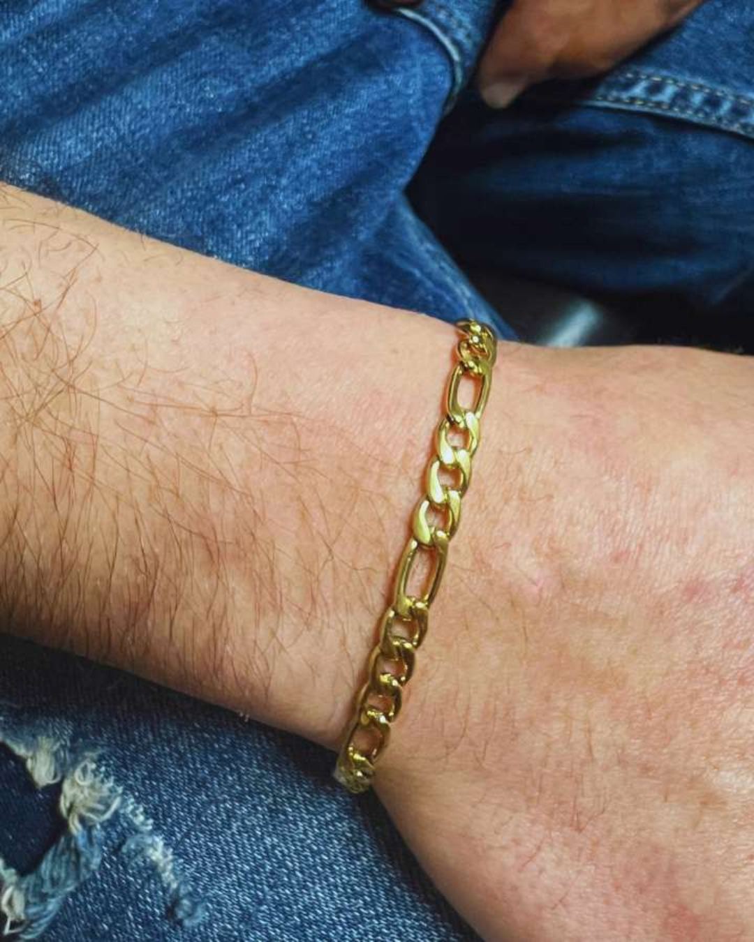 PULSERA FIGARO 5MM - ORO
