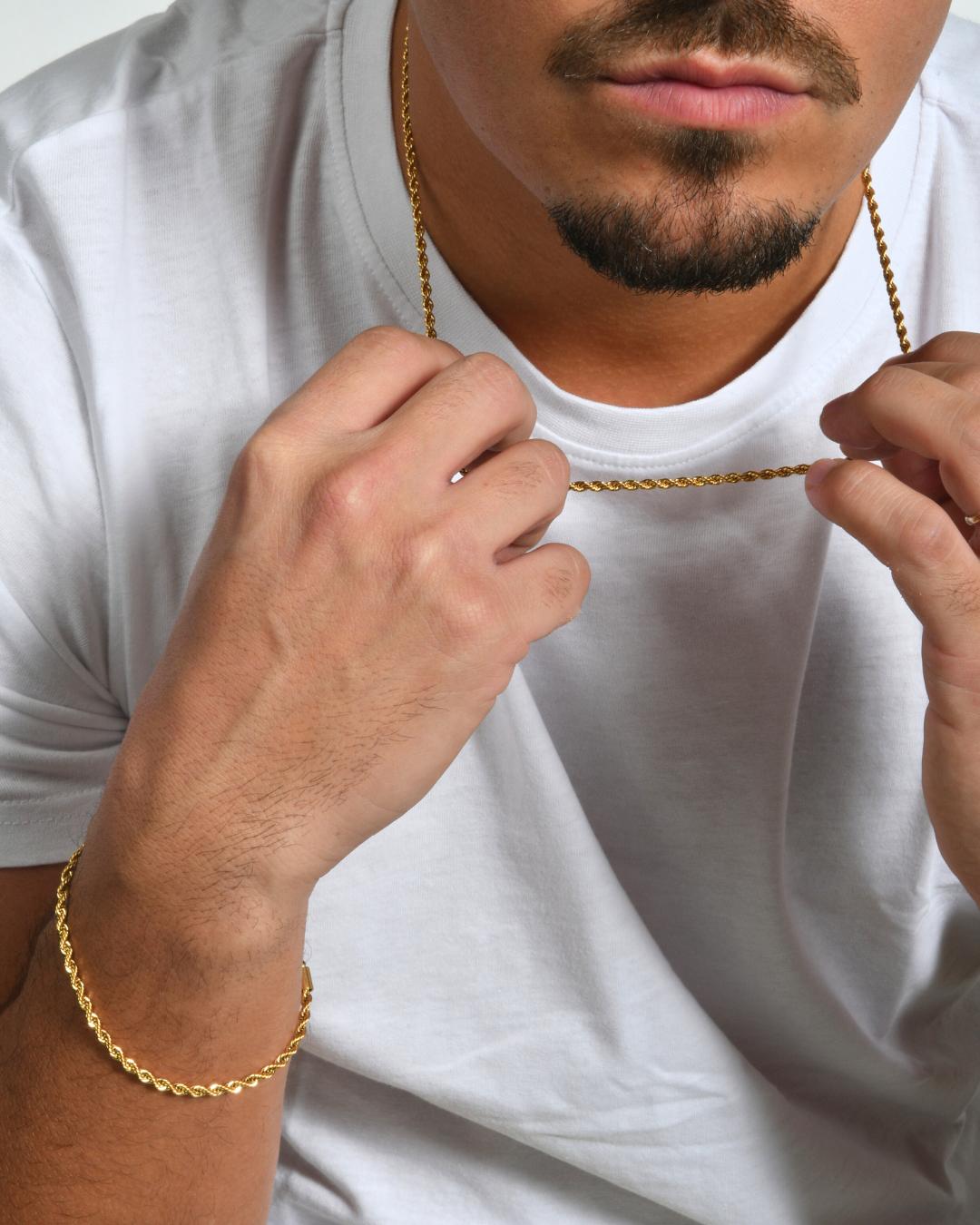 CADENA CUERDA 3MM - ORO