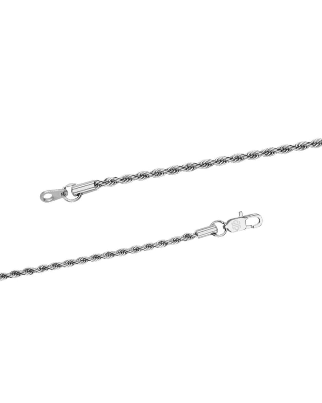 CADENA CUERDA 3MM - ORO BLANCO