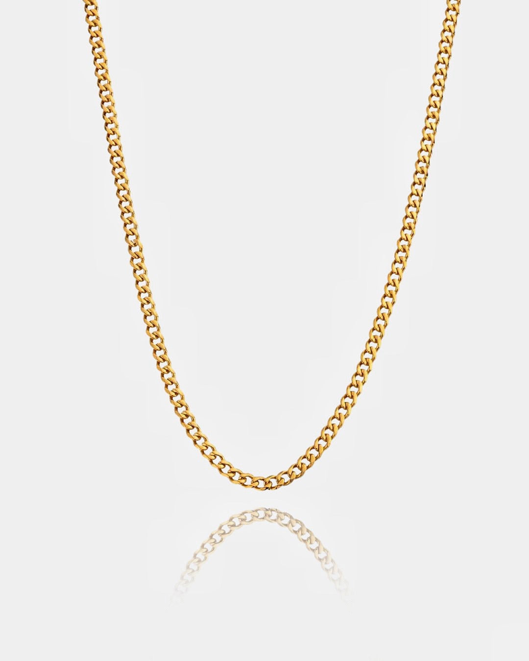 CADENA MICRO CUBANA 4MM - ORO