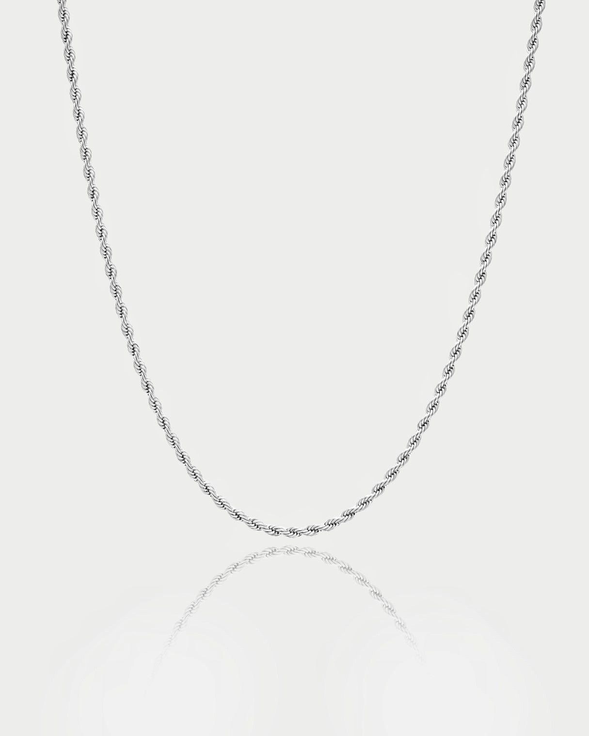 CADENA CUERDA 3MM - ORO BLANCO