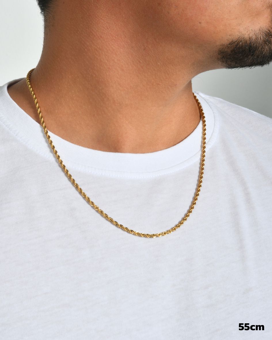 CADENA CUERDA 3MM - ORO